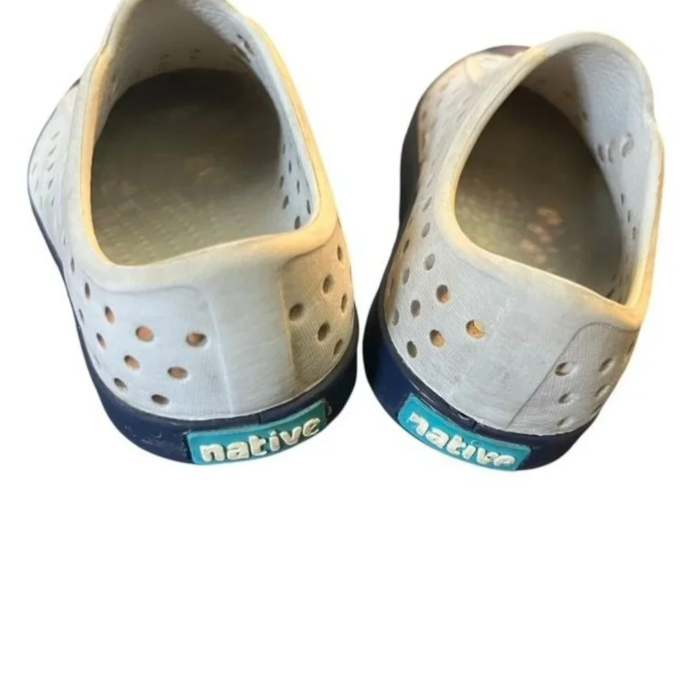 Native Gray and Navy Jefferson Shoes Size C 6